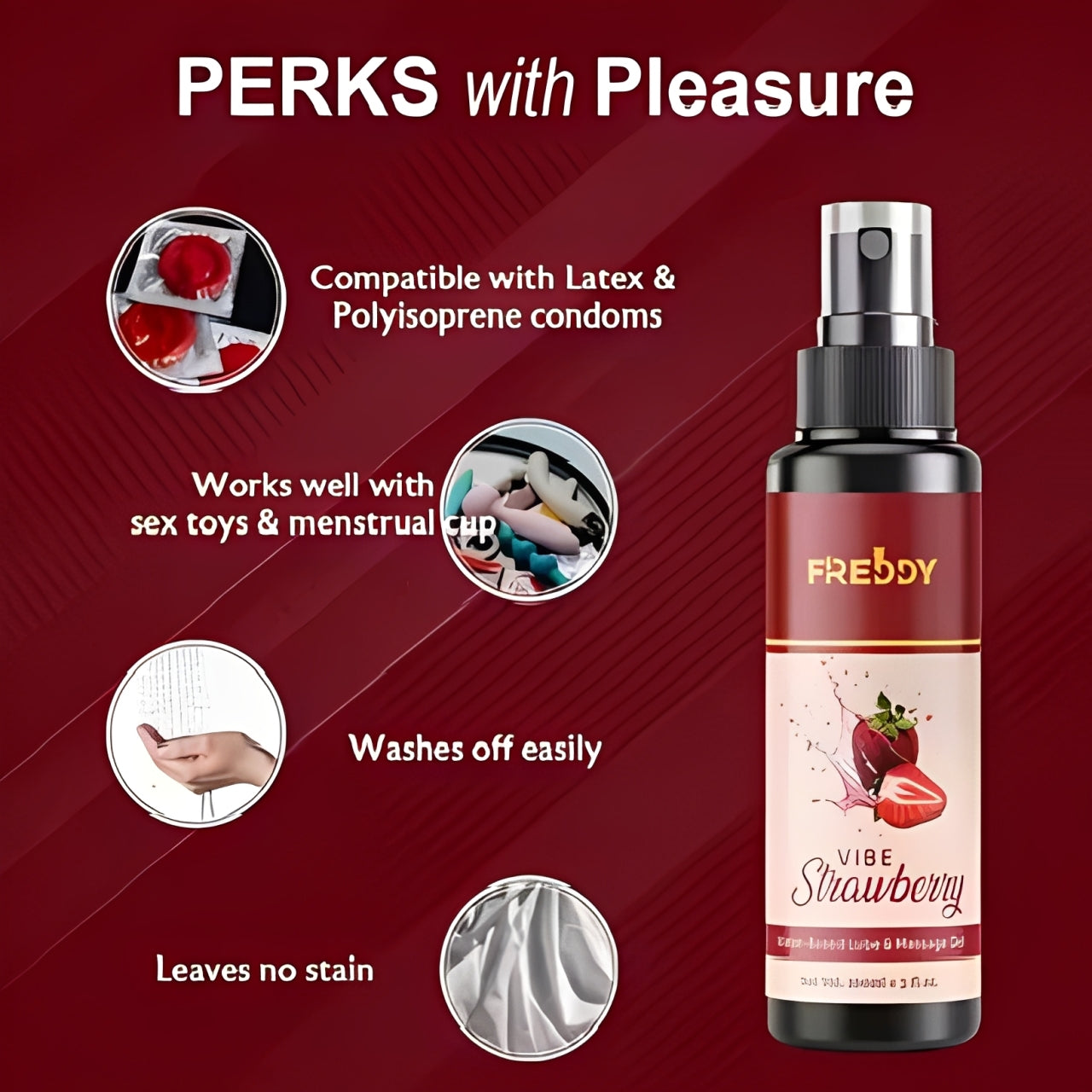 Vibe Strawberry Lube & Massage Oil
